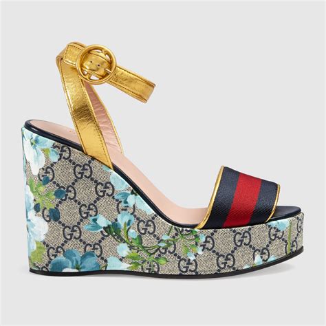 gucci platform sandals wedge heels|gucci wedge price.